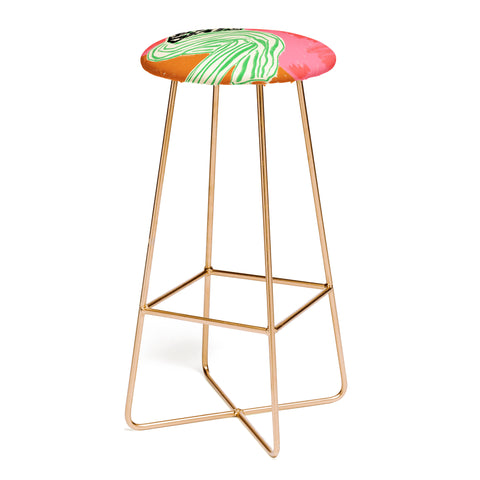 sandrapoliakov CALM WOMAN PORTRAIT Bar Stool
