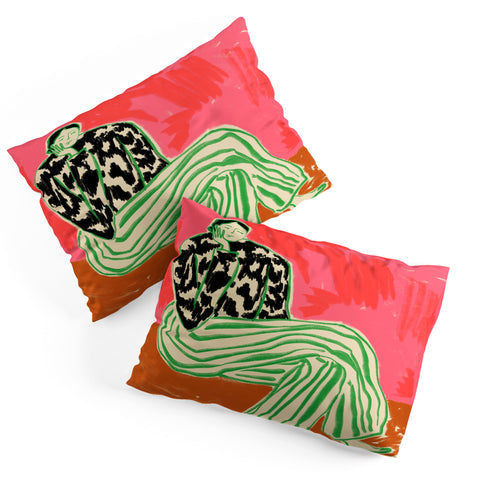 sandrapoliakov CALM WOMAN PORTRAIT Pillow Shams