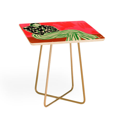 sandrapoliakov CALM WOMAN PORTRAIT Side Table