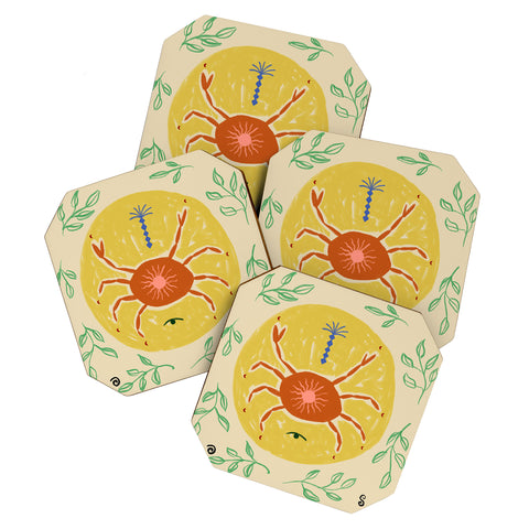 sandrapoliakov CANCER I Coaster Set