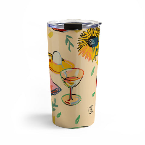 sandrapoliakov COCKTAILS IN THE GARDEN Travel Mug