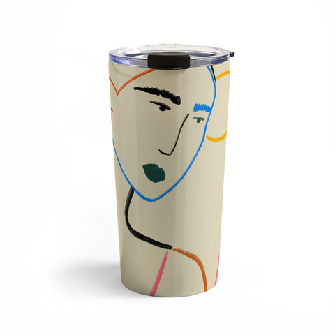 sandrapoliakov COFFEE IN THE GARDEN Travel Mug