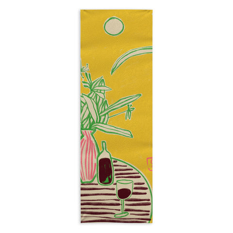 sandrapoliakov CONVERSATION BY THE SEA Yoga Towel