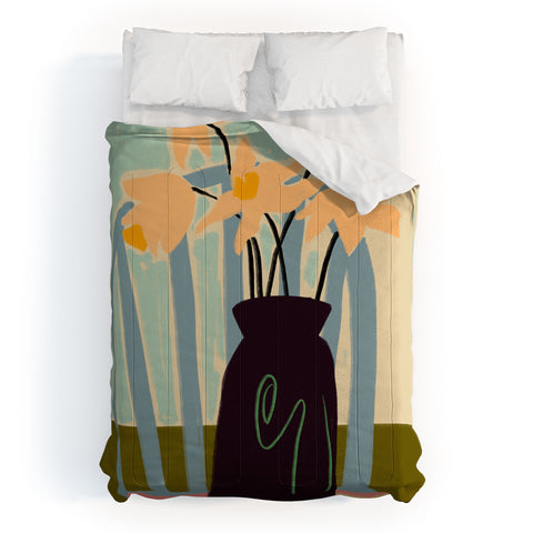 sandrapoliakov DAFFODILS Comforter