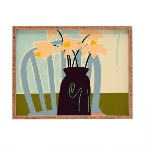 sandrapoliakov DAFFODILS Rectangular Tray