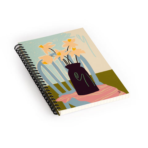sandrapoliakov DAFFODILS Spiral Notebook