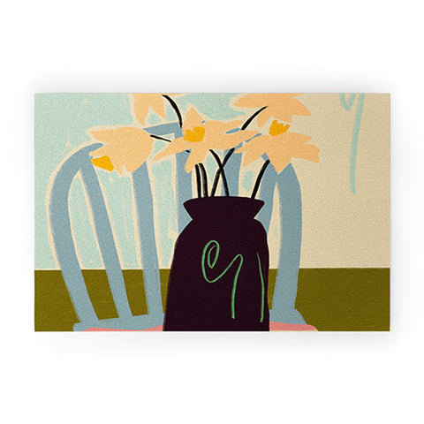 sandrapoliakov DAFFODILS Welcome Mat