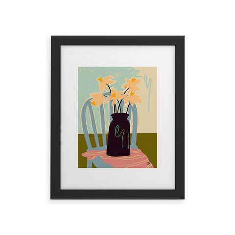 sandrapoliakov DAFFODILS Framed Art Print