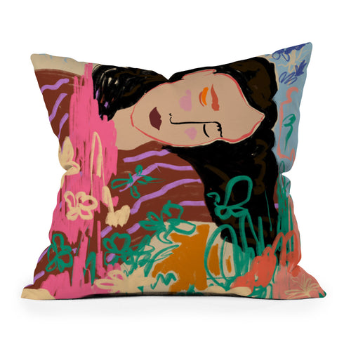 sandrapoliakov DREAMER II Throw Pillow