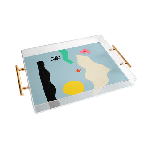 sandrapoliakov FLOWER EYES Acrylic Tray