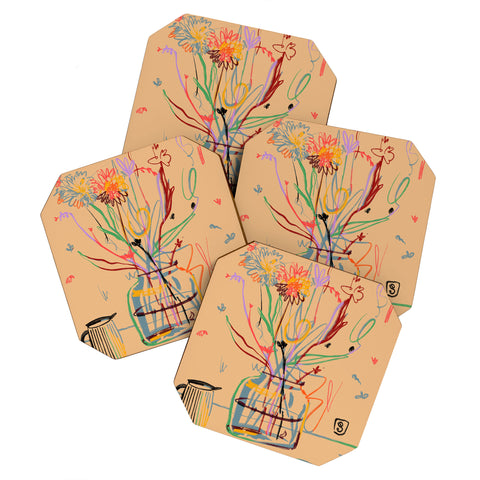 sandrapoliakov FLOWER FESTIVAL I Coaster Set
