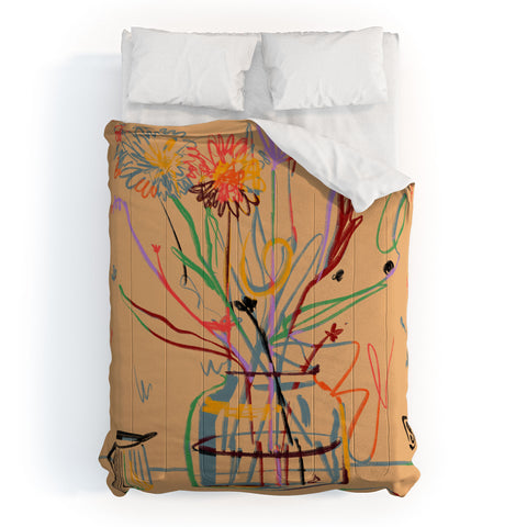 sandrapoliakov FLOWER FESTIVAL I Comforter