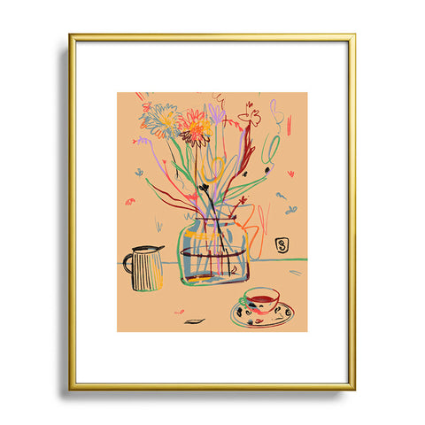 sandrapoliakov FLOWER FESTIVAL I Metal Framed Art Print