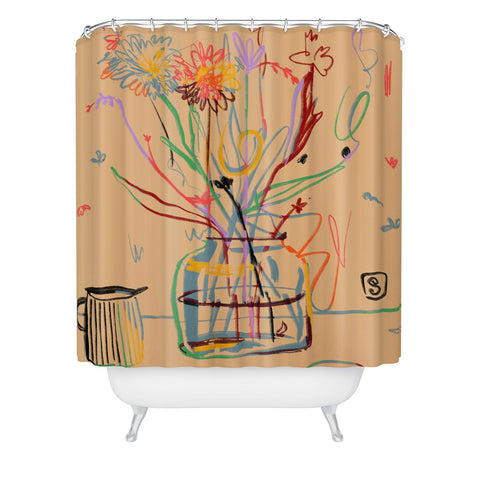 sandrapoliakov FLOWER FESTIVAL I Shower Curtain
