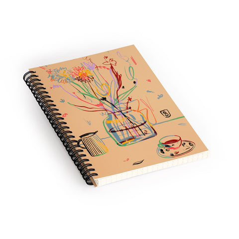 sandrapoliakov FLOWER FESTIVAL I Spiral Notebook