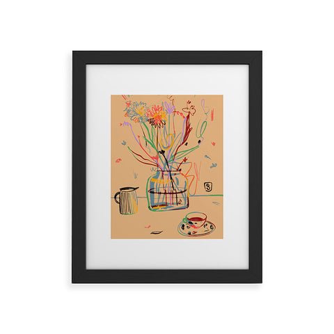 sandrapoliakov FLOWER FESTIVAL I Framed Art Print