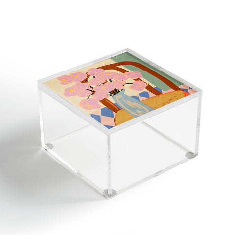 sandrapoliakov FLOWERS ON A CHAIR Acrylic Box