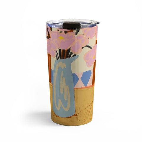 sandrapoliakov FLOWERS ON A CHAIR Travel Mug