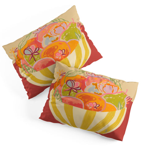 sandrapoliakov FRUIT AND FLOWER BOWL Pillow Shams