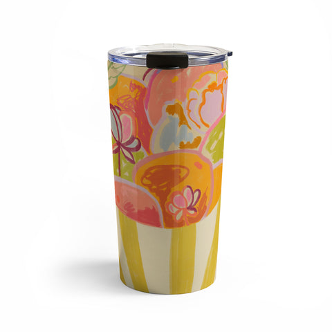 sandrapoliakov FRUIT AND FLOWER BOWL Travel Mug