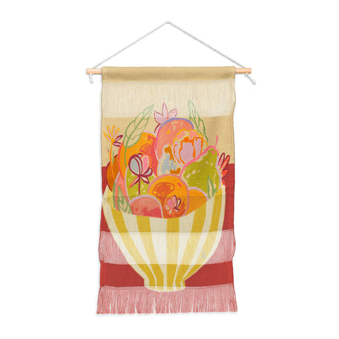 sandrapoliakov FRUIT AND FLOWER BOWL Wall Hanging Portrait