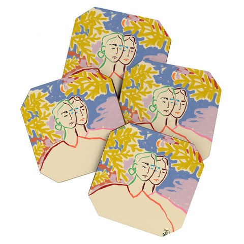 sandrapoliakov GEMENI I Coaster Set