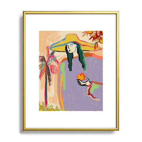 sandrapoliakov HARVERST Metal Framed Art Print