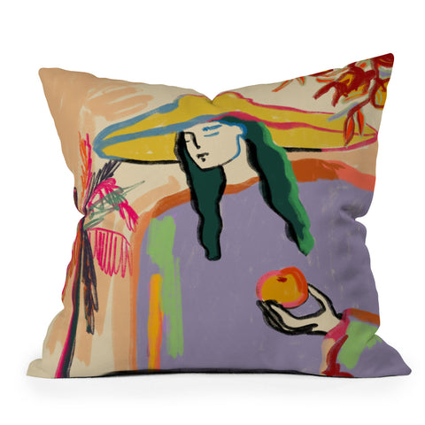 sandrapoliakov HARVERST Outdoor Throw Pillow