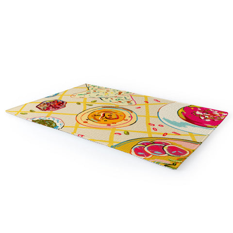 sandrapoliakov LEBANESE DINNER STILL LIFE Area Rug