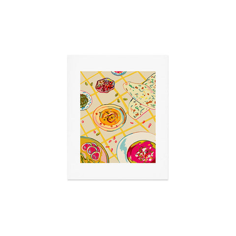 sandrapoliakov LEBANESE DINNER STILL LIFE Art Print