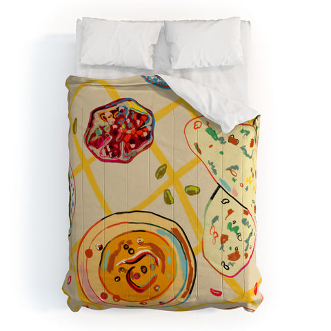 sandrapoliakov LEBANESE DINNER STILL LIFE Comforter