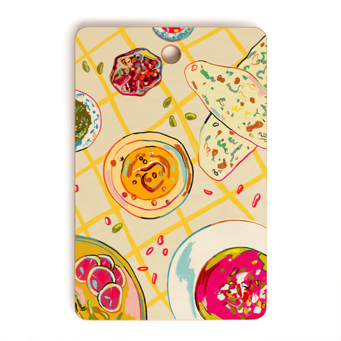 sandrapoliakov LEBANESE DINNER STILL LIFE Cutting Board Rectangle