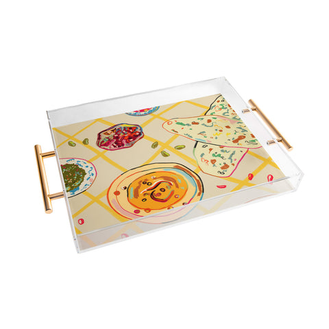 sandrapoliakov LEBANESE DINNER STILL LIFE Acrylic Tray