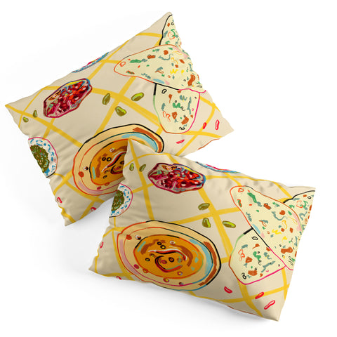 sandrapoliakov LEBANESE DINNER STILL LIFE Pillow Shams