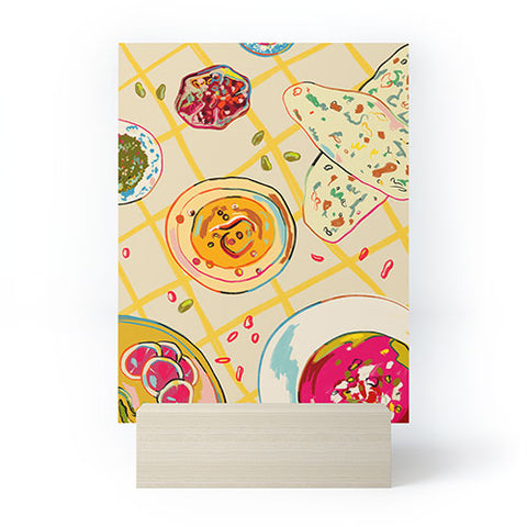 sandrapoliakov LEBANESE DINNER STILL LIFE Mini Art Print
