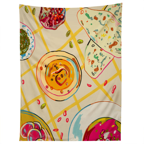 sandrapoliakov LEBANESE DINNER STILL LIFE Tapestry