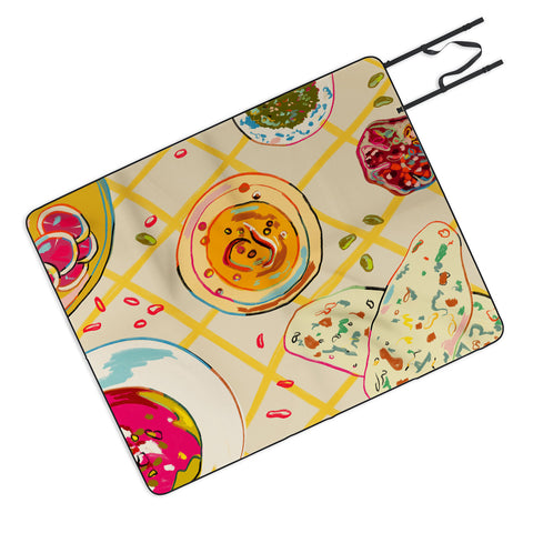 sandrapoliakov LEBANESE DINNER STILL LIFE Picnic Blanket