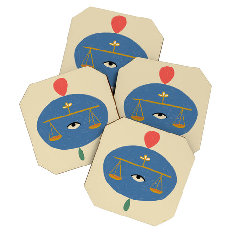 sandrapoliakov LIBRA I Coaster Set