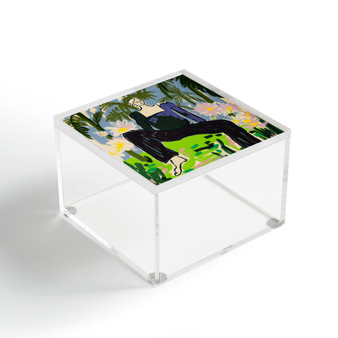 sandrapoliakov LISTEN TO THE SILENCE Acrylic Box