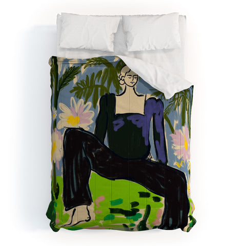 sandrapoliakov LISTEN TO THE SILENCE Comforter