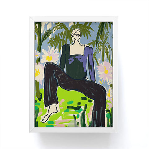 sandrapoliakov LISTEN TO THE SILENCE Framed Mini Art Print