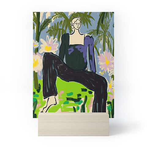 sandrapoliakov LISTEN TO THE SILENCE Mini Art Print