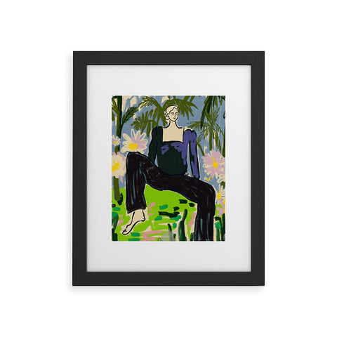 sandrapoliakov LISTEN TO THE SILENCE Framed Art Print