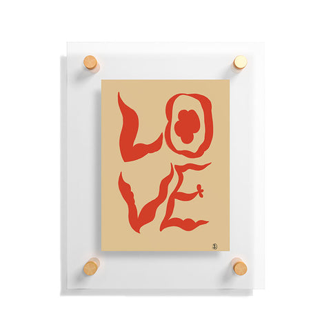 sandrapoliakov LOVE STATEMENT Floating Acrylic Print