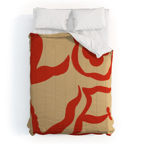 sandrapoliakov LOVE STATEMENT Comforter