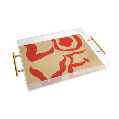 sandrapoliakov LOVE STATEMENT Acrylic Tray