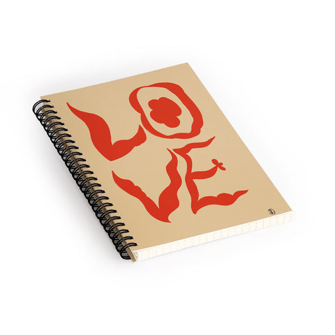 sandrapoliakov LOVE STATEMENT Spiral Notebook