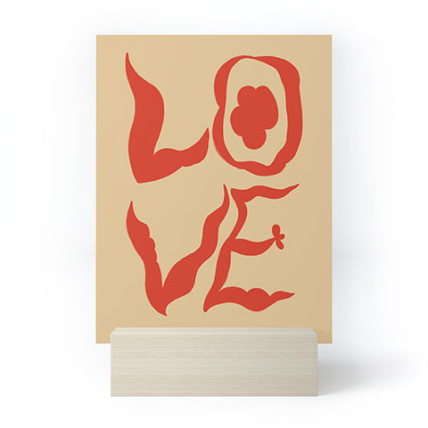 sandrapoliakov LOVE STATEMENT Mini Art Print
