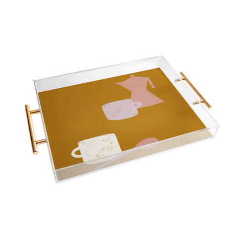 sandrapoliakov MORNING COFFEE I Acrylic Tray