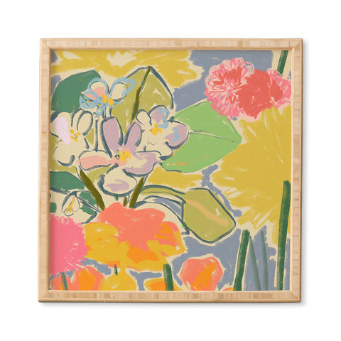 sandrapoliakov MORNING GARDEN Framed Wall Art